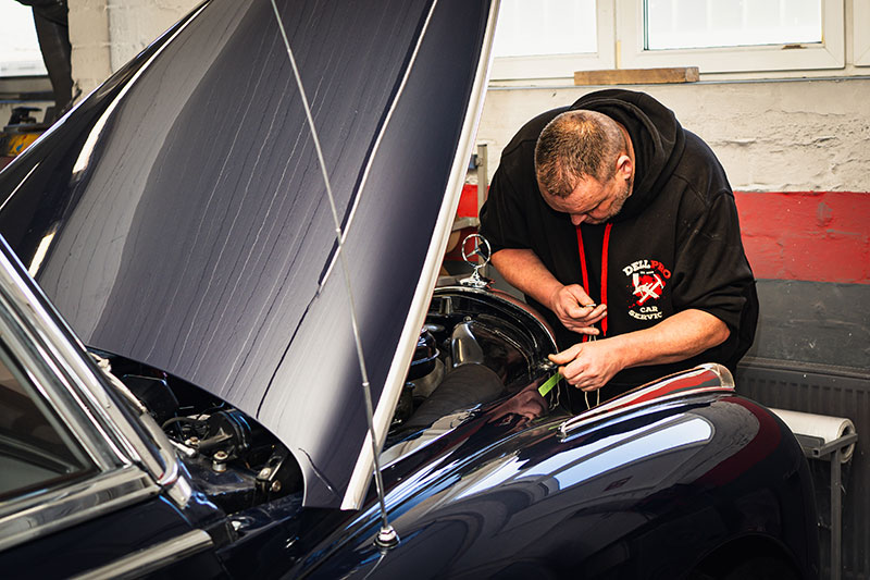 Beseitigung eines Lackschadens